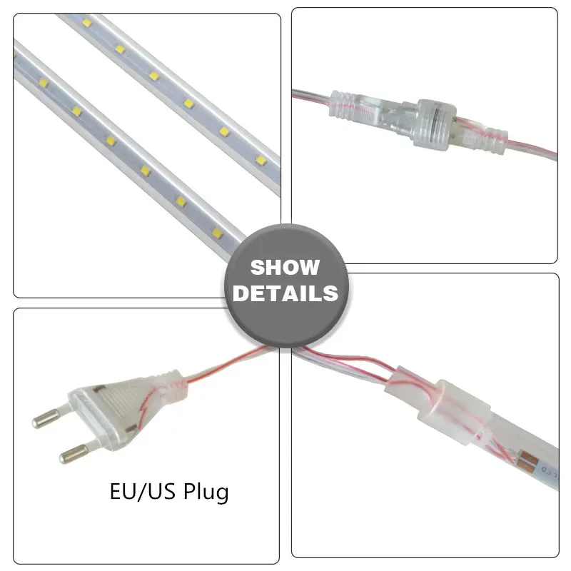 LED Meteor Shower Rain Lights Waterproof Falling Raindrop Fairy String Light for Garden Holiday Party Patio Decor