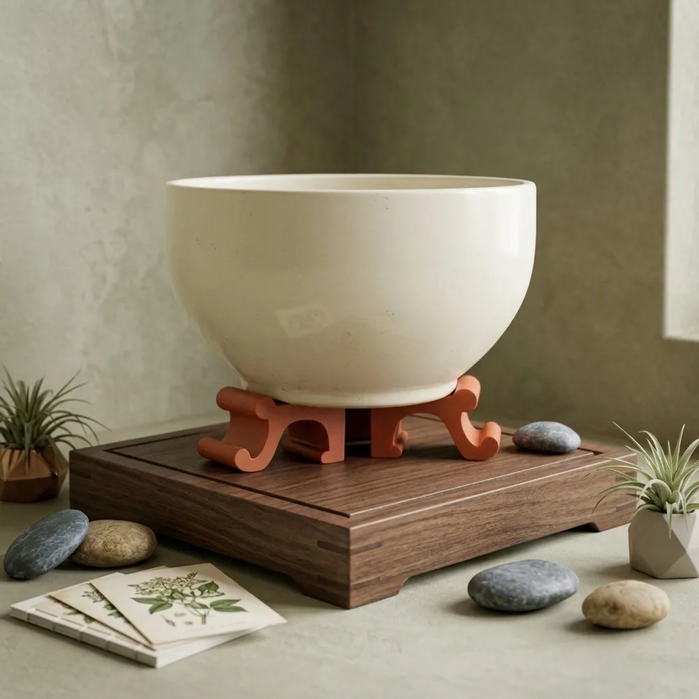 3pcs Flower Pot Feet Stands for Indoor Outdoor Plants Potted Holder Elevated Plant Stand PP Material 6.35x3.98x3.8cm