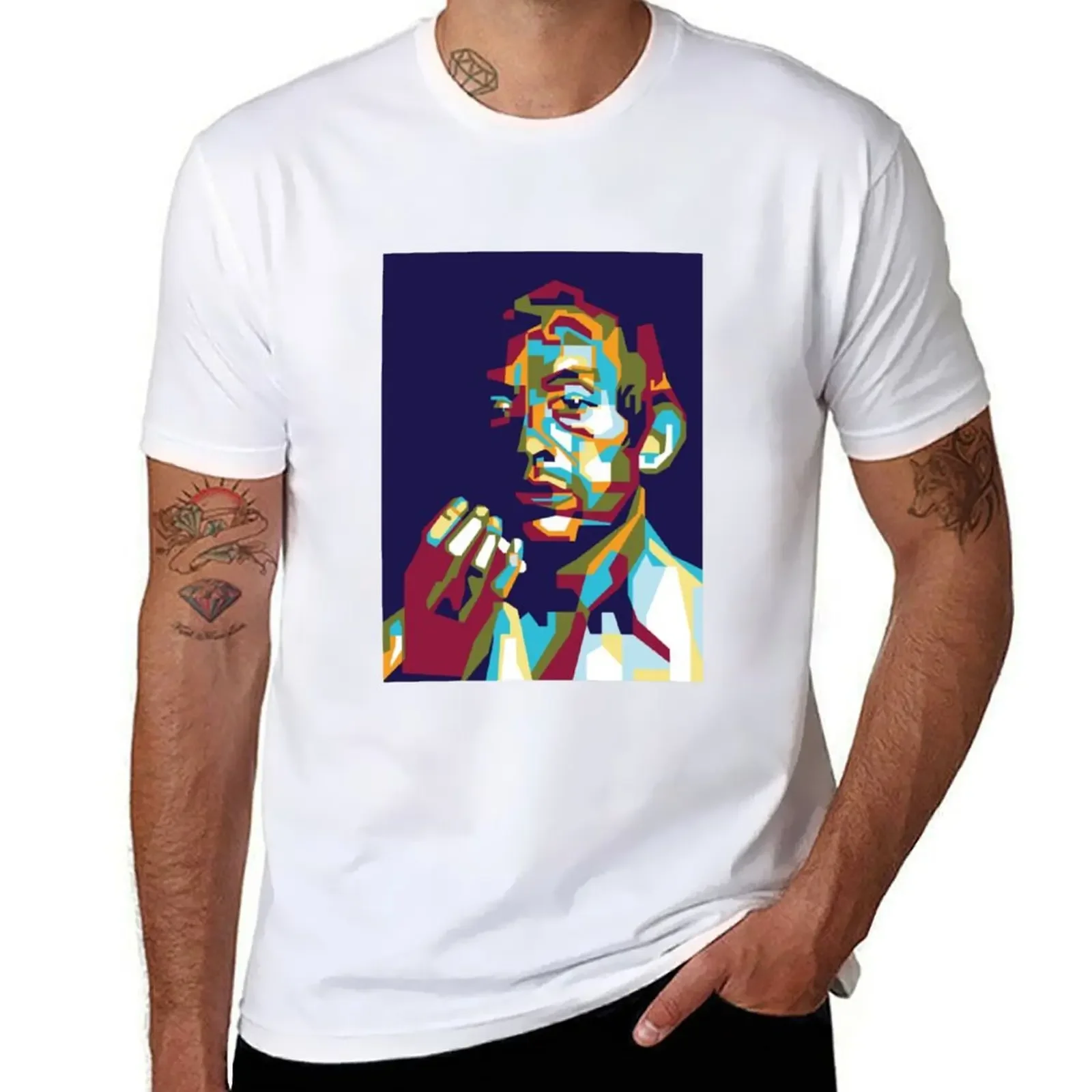 Serge Gainsbourg T-shirt vintage clothes customizeds black t shirts for men