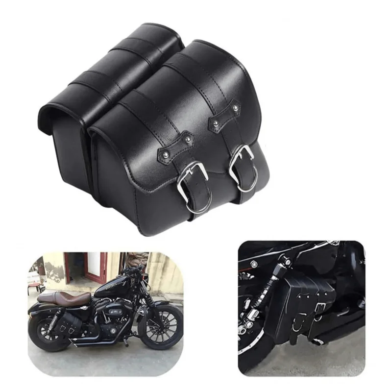 Custom Motorcycle Saddlebags for Harley Davidson Sportster XL 883 XL1200, V-Star, Shadow, Vulcan Replacement Accessories view 5