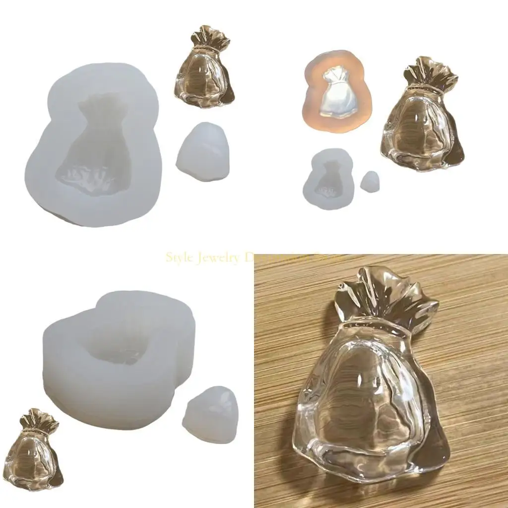 

D46E Beautiful Handmade Item Crafting Mold Flexible Water Bag Resin Mold Practical Mold for Art and Craft Projects