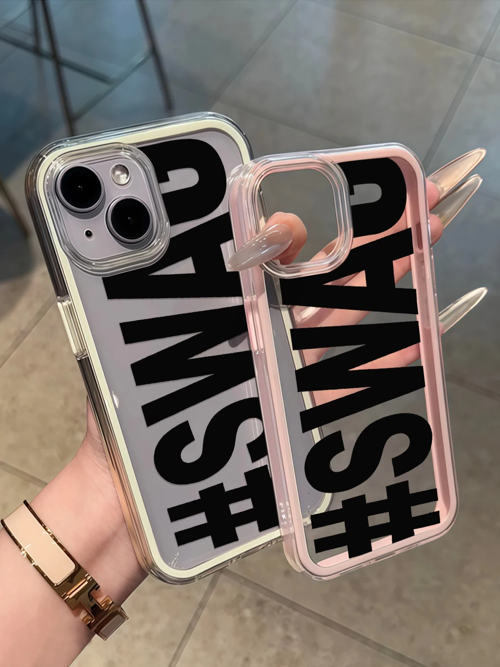 Ausgefallener, kräftiger Text mit SWAG Handyhülle für Galaxy A57 A37 A55 A54 A36 A35 5G S25 S24 S23 S22 Plus S26 S25 S24 Ultra FE Weiche Hülle – Detail 6