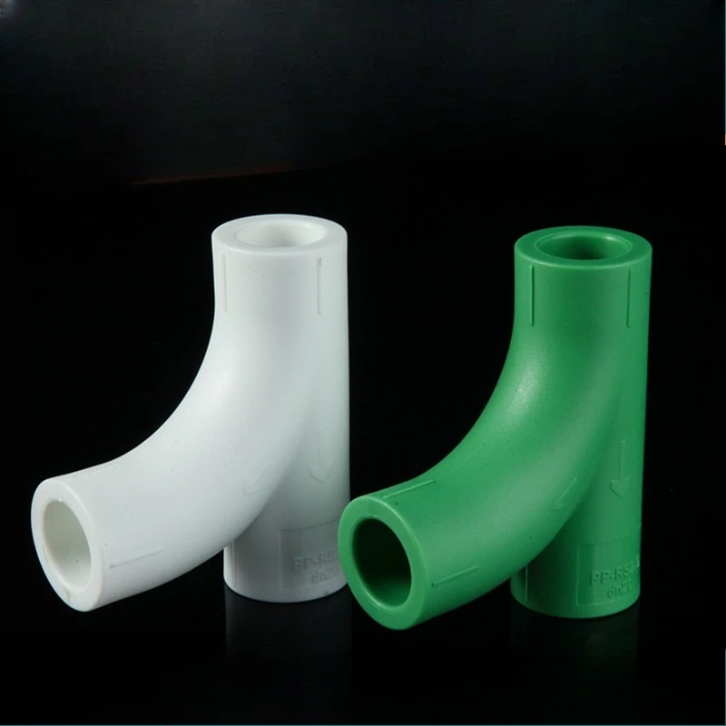 

10Pcs PPR Fittings Hot Melt Equal Tee Large Flow Elbow 20/25/32mm 4 Points Water Pipe Plumbing Connectors