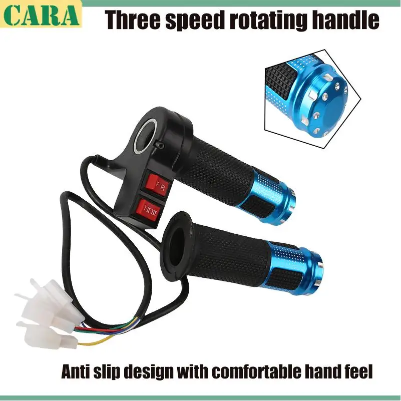 

Blue three speed electric vehicle handlebar, made of high-quality material, with guaranteed quality