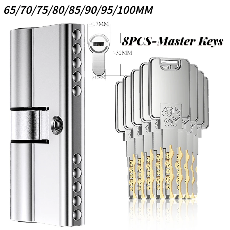 Imagem -02 - Universal Household Anti-roubo Door Lock Core Personalizar a Mesma Chave para Abrir Todos os Cilindros Master Bead Super C-class