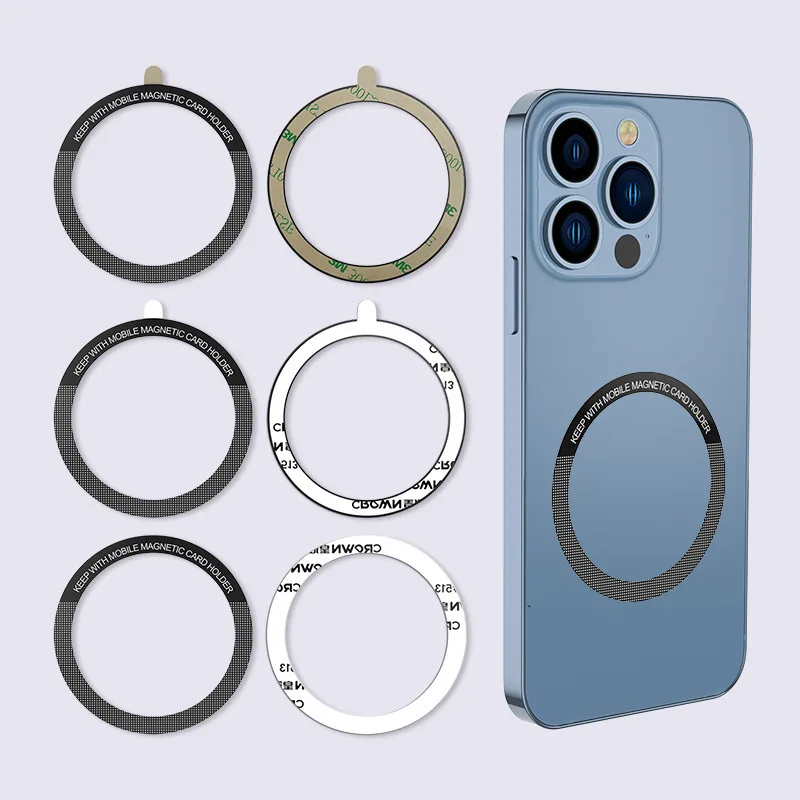 Magnetic Metal Plate Ring Wireless Charger Iron Sheet Sticker Car Phone Holder Compatible With All Phone Magnet Sheet