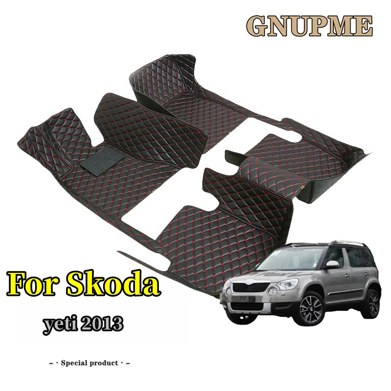 

Car Foot Pads For Skoda Yeti 2013 Car Interior Accessories Protective Pad Custom Auto Floor Mats Automobile Carpet Cover