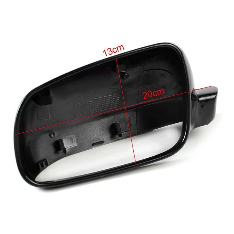 Left Side Rear View Mirror Cover Plastic Gloss Black For -Golf Jetta MK4 1999-2005 3B0857538B