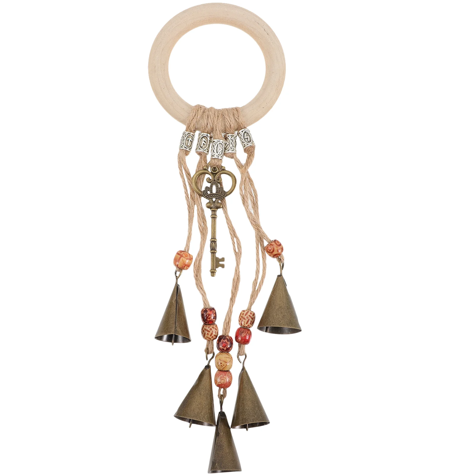 10pcs Bohemian Wooden Chime Witch Bell naments for Door Christmas Decorations Unique Craftsmanship Indoor