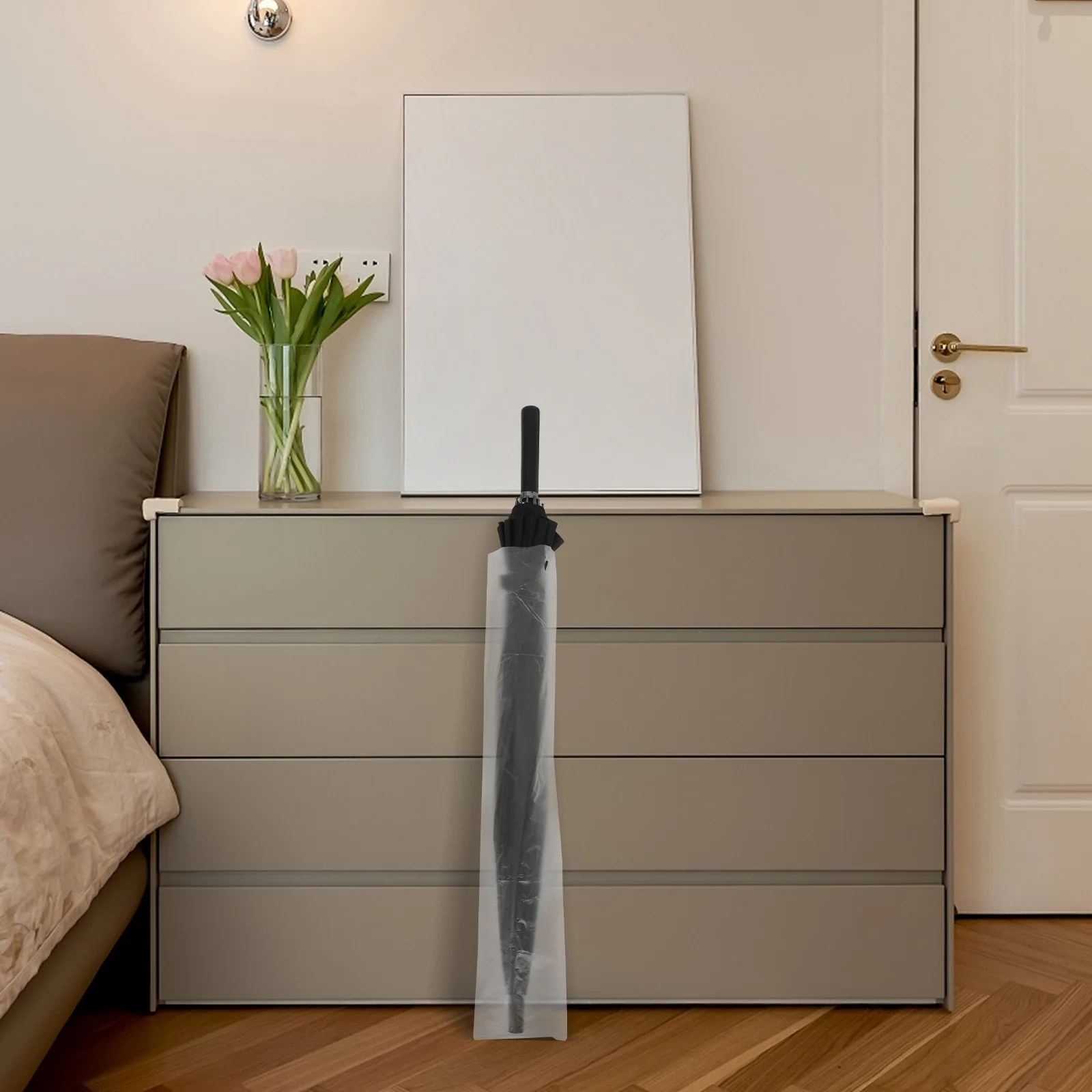 

200pcs Rain Umbrella Bag Premium Pe Material Dustproof Waterproof For Outdoor Umbrellas Transparent Convenient Holder Pouch