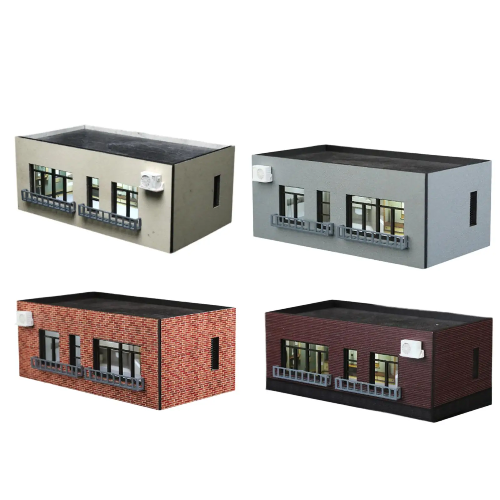 1/64 HO Schaal Model Huis Zand Tafeldecoratie Realistische Tafelblad Decoratie Micro Landschap Gebouw Diorama Layout Hobby Speelgoed