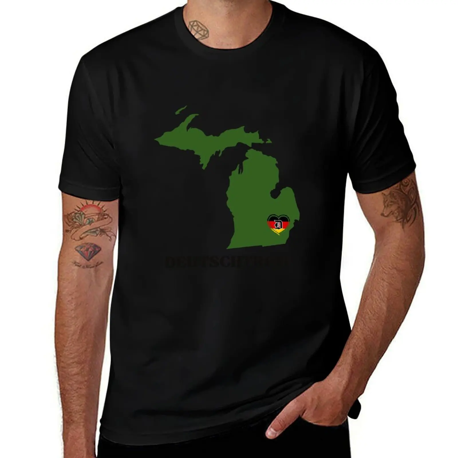 DT Mitten Love T-Shirt Trendy Casual Short Sleeve Shirt T-Shirt