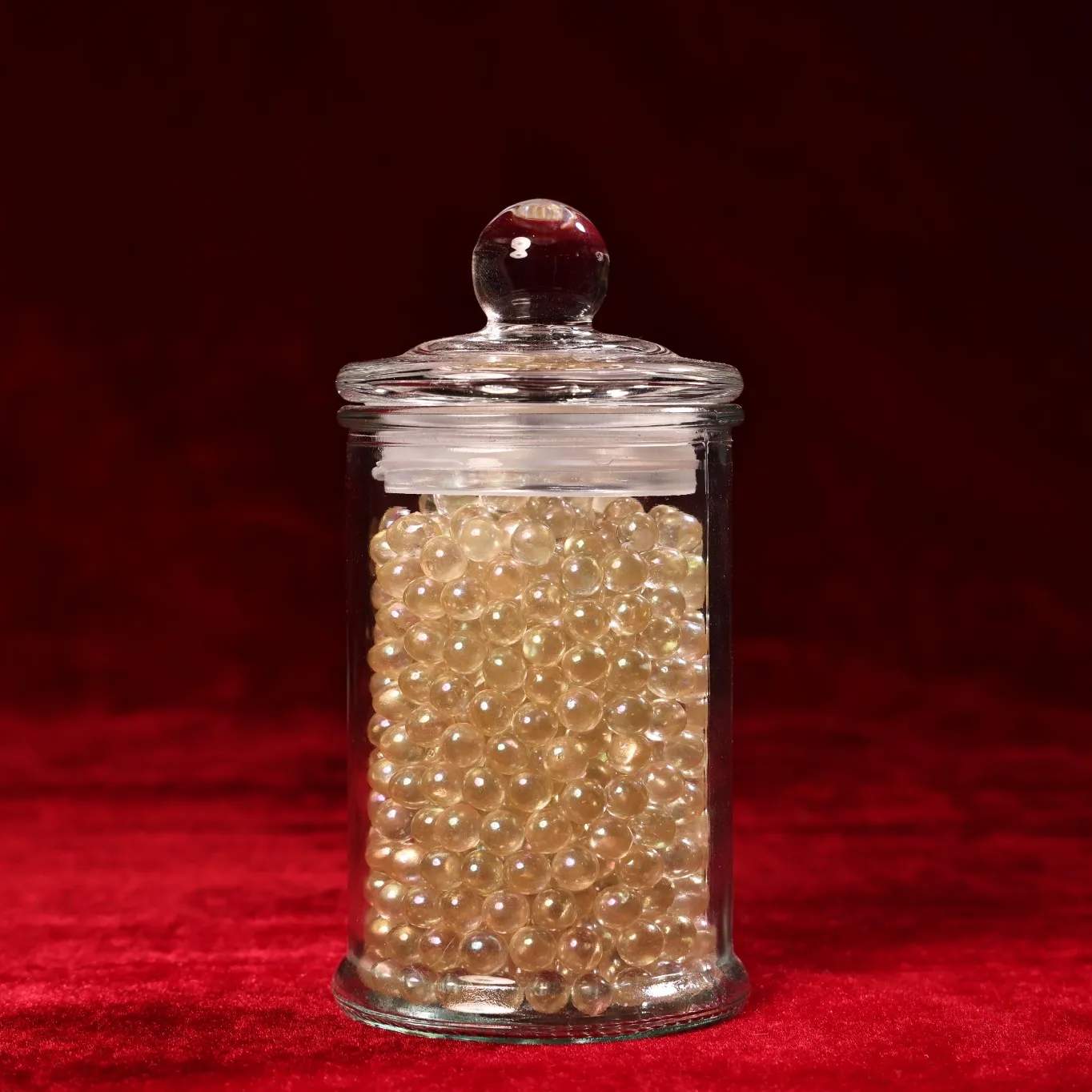 The Buddha in the ancient temple in Tibet, China offered a bottle of relic of vajrasattva's strong son.