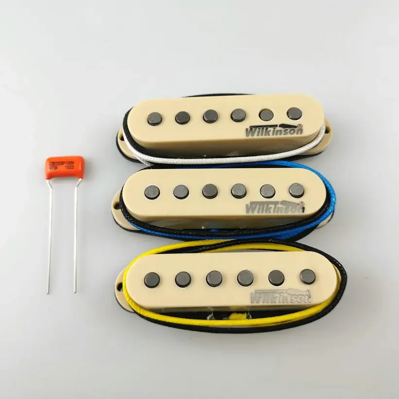 

Guitar Parts Apply to Guitar + Orange 473 100 capacitor Wilkinson WVS Ainico5 Single coil 60's style Electric Guitar Pickups