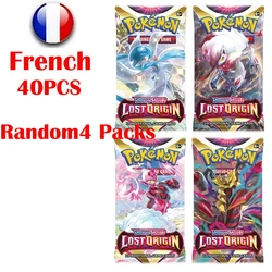 Cartas de Pokémon de las fuerzas Pokemon francesas, caja de refuerzo de origen perdido, juego de cartas coleccionables de fusión PERDUE, juguete más nuevo