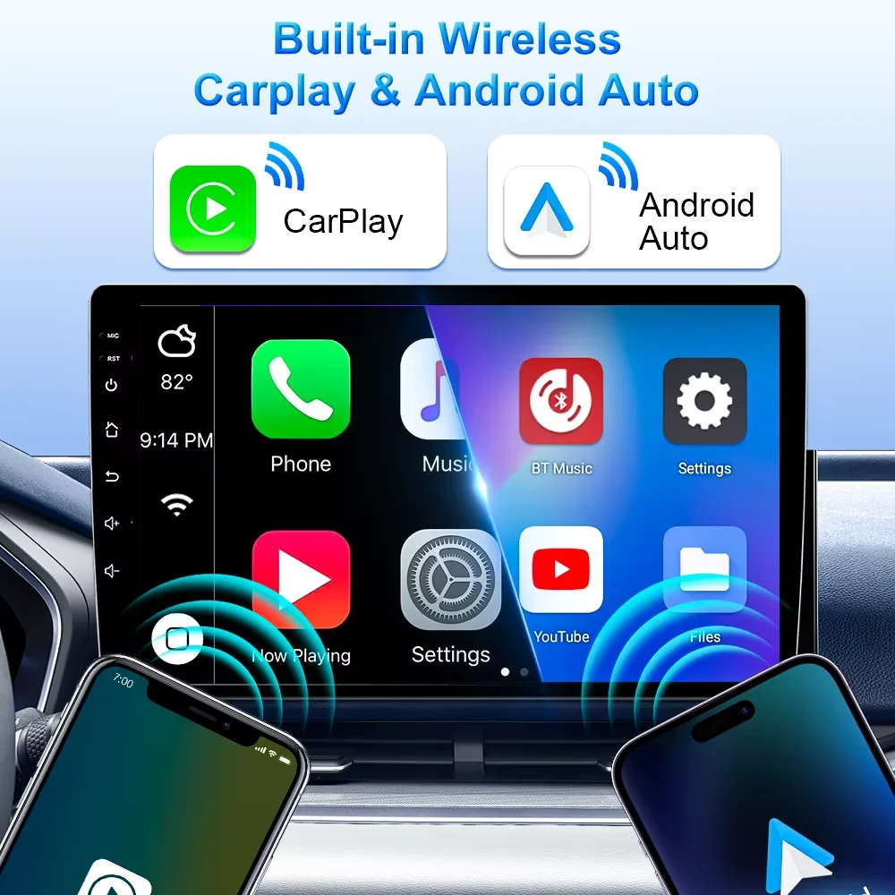 Wireless CarPlay Android Auto Car Radio For Audi A3 8P 2003 2004 2005 2006 - 2013 GPS Multimedia No 2din Stereo Android 16 QLED