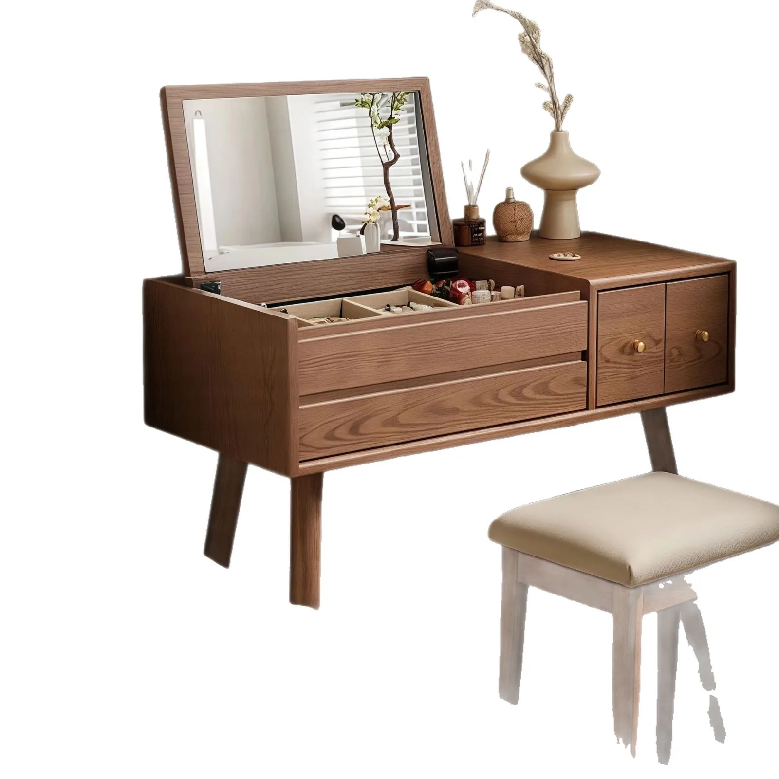 

New model, solid wood, dresser, storage cabinet, integrated, bedroom, simple.