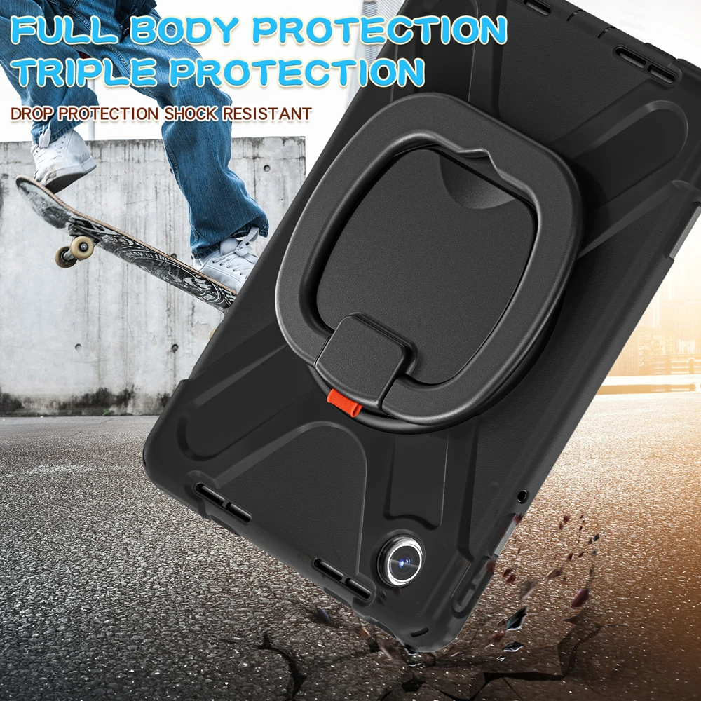 

11" Tablet Cases For Lenovo XiaoXin Pad 11 2025 Tab M11 K11 Case 336ZU 335FC 330FU 331FC Cover Rotate Hand Stand Silicone Shell