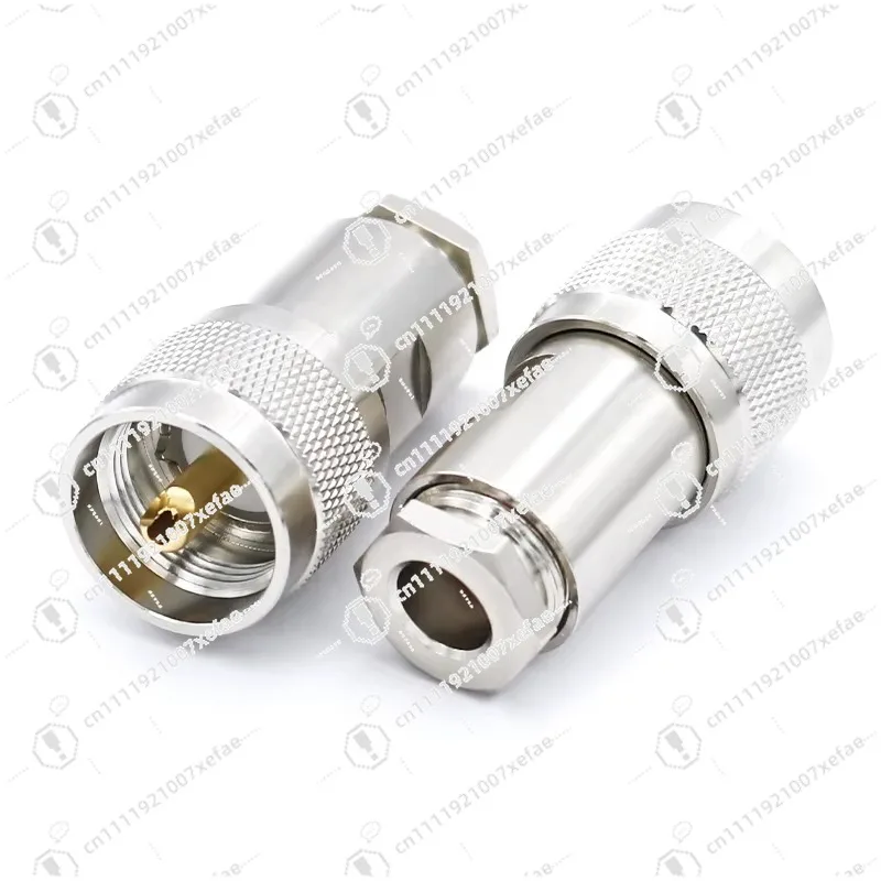 

RF Coaxial Male SL16 M UHF PL259 Plug Connector PL-259 for 50-5 LMR300 5D-FB Cable Clamp