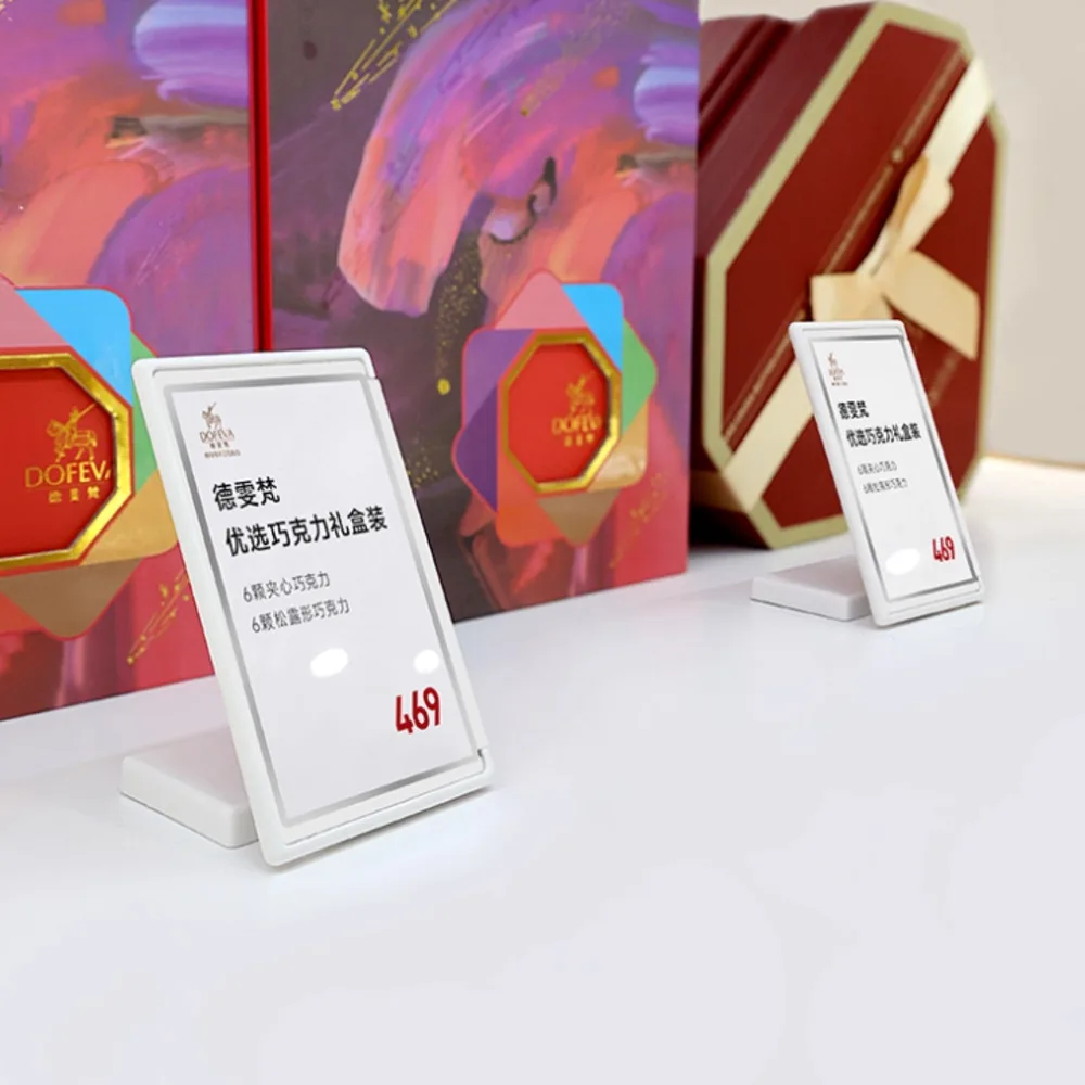 1 قطعة أبيض أسود أكريليك علامة السعر الإطار متجر تجميل الشاي النبيذ شارة السعر تسمية المنتج شارة السعر عرض حامل #6