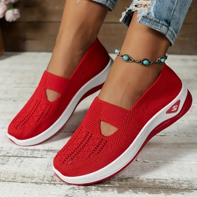 New Arrival Women Mesh Breathable Comfortable Orthopedic Shoes Non Slip Sneakers  Women's casual shoes for spring and summer image 4