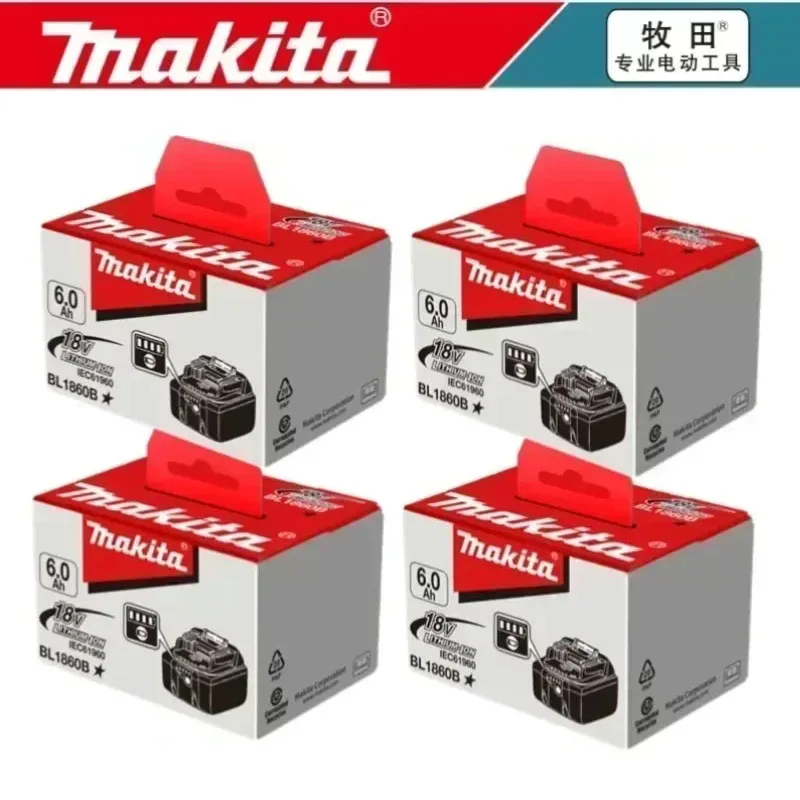 

100% Origina New 18V Makita 5Ah 6Ah 9Ah Powerful tool battery+charger, For DDF487 lithium rechargeable impact drill household
