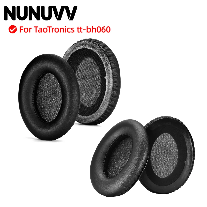 

NUNUVV Replacement Ear Pads For TaoTronics tt-bh060 Headphones Memory Foam Ear Cushions High Quality
