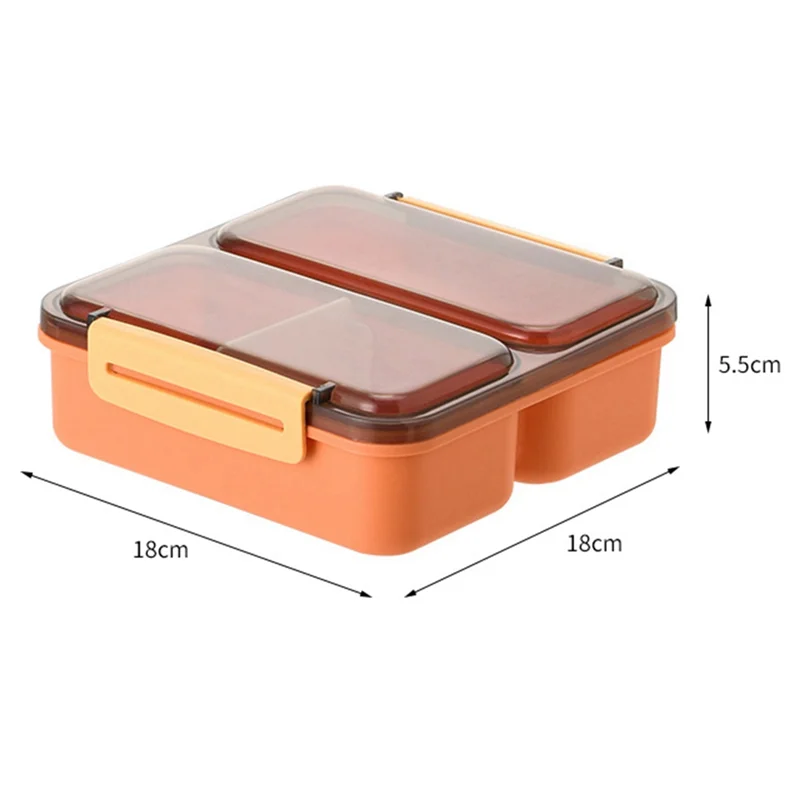 ABRS-fiambrera contenedor de alimentos separado a prueba de fugas para calefacción por microondas oficina/escuela/senderismo Bento Box
