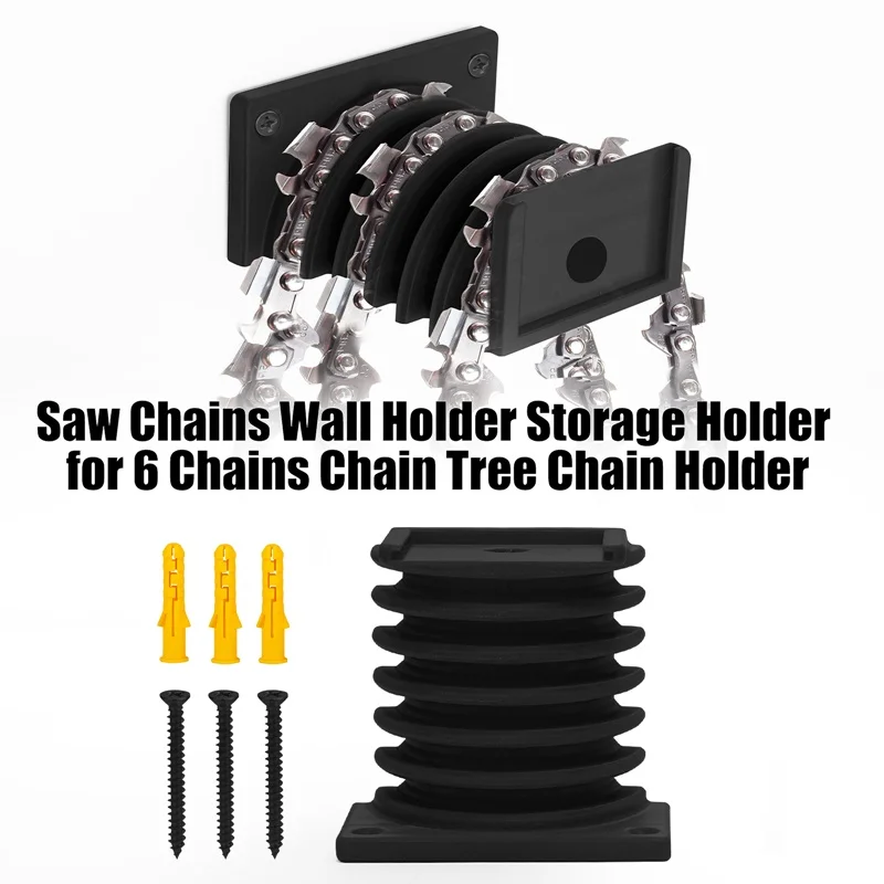 Saw Chains Wall Bracket Storage Holder For 4/6 Chains Tree Chain Holder Motorcycle Chain Storage Rack