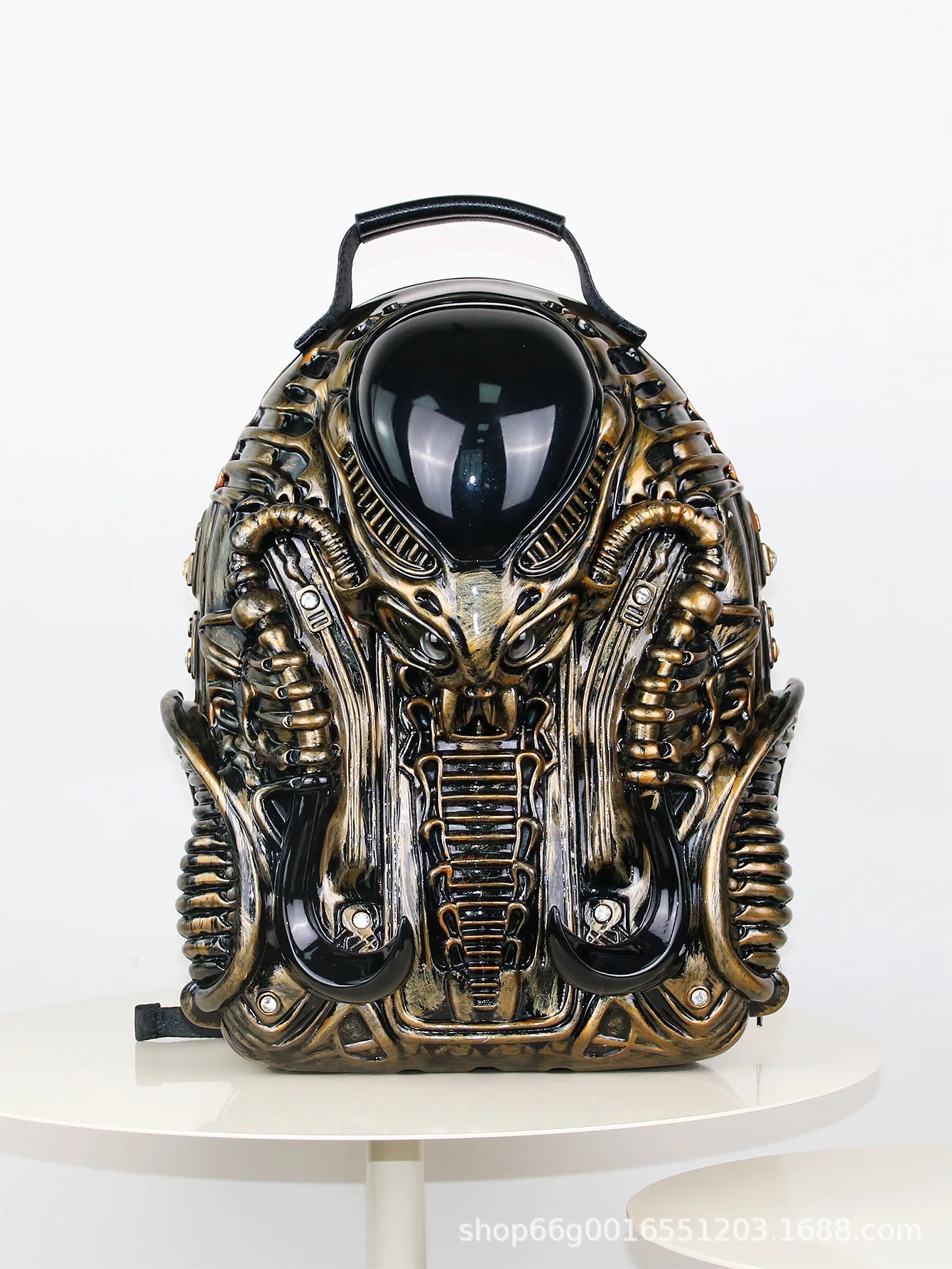 アクリルストリートパンクスタイルバックパックプレデター大人の男性と女性のためのサッチェルスクールバッグ男の子用アニメバックパックトラベルバッグ