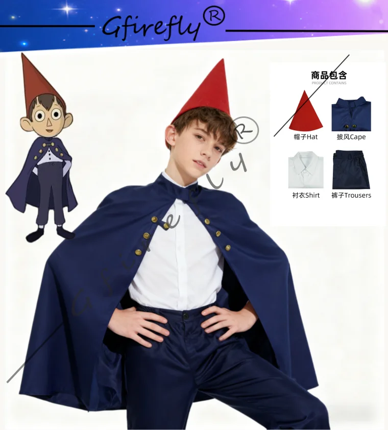 أزياء تنكرية لشخصية الرسوم المتحركة على الحائط فوق الحديقة تتضمن قبعات وعباءات وأزياء الهالوين للعرض الهزلي