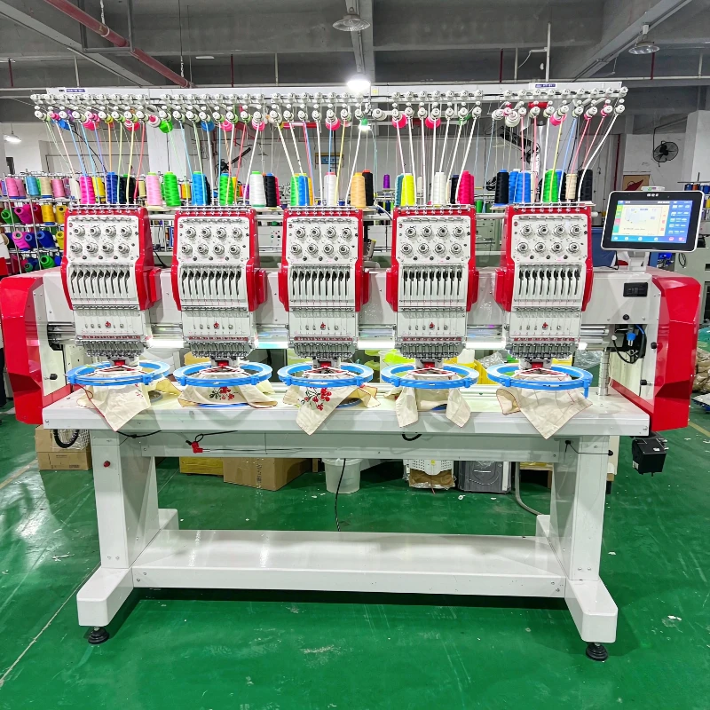 Computerized Embroidery Machine for Garment Factory Multi Head Options for Large Orders and Consistent Logo Stitching