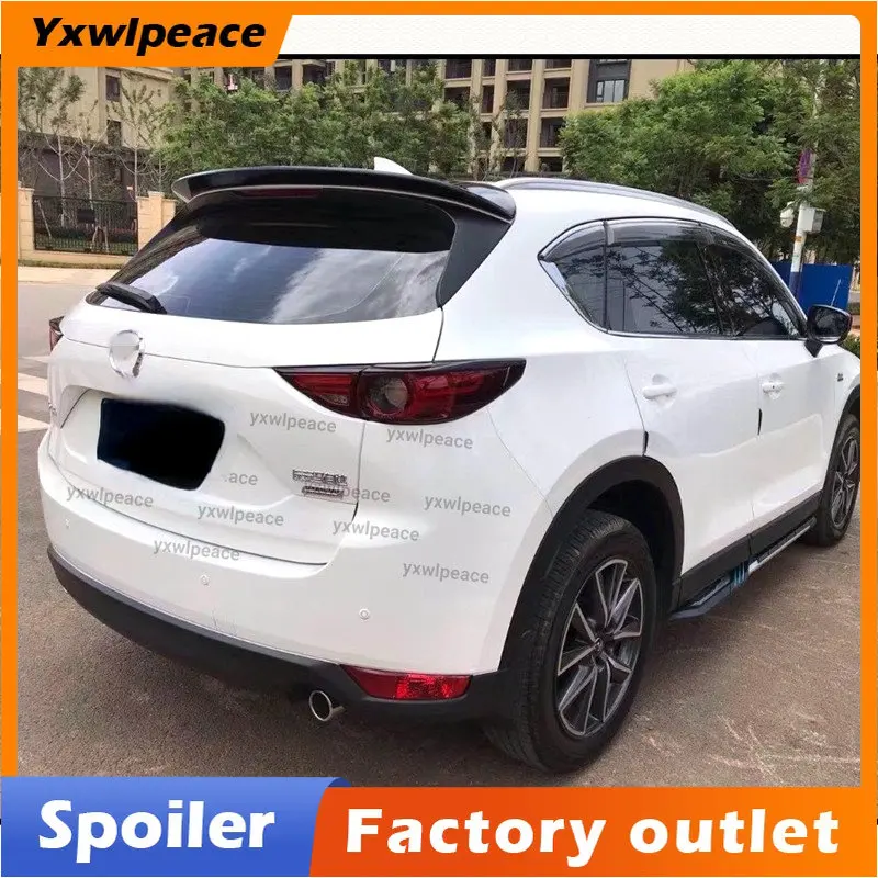 

For Mazda CX-5 CX5 2017 2018 2019 2020 High Quality ABS Plastic Unpainted Color Trunk Wing Rear Roof Spoiler Car Accessories