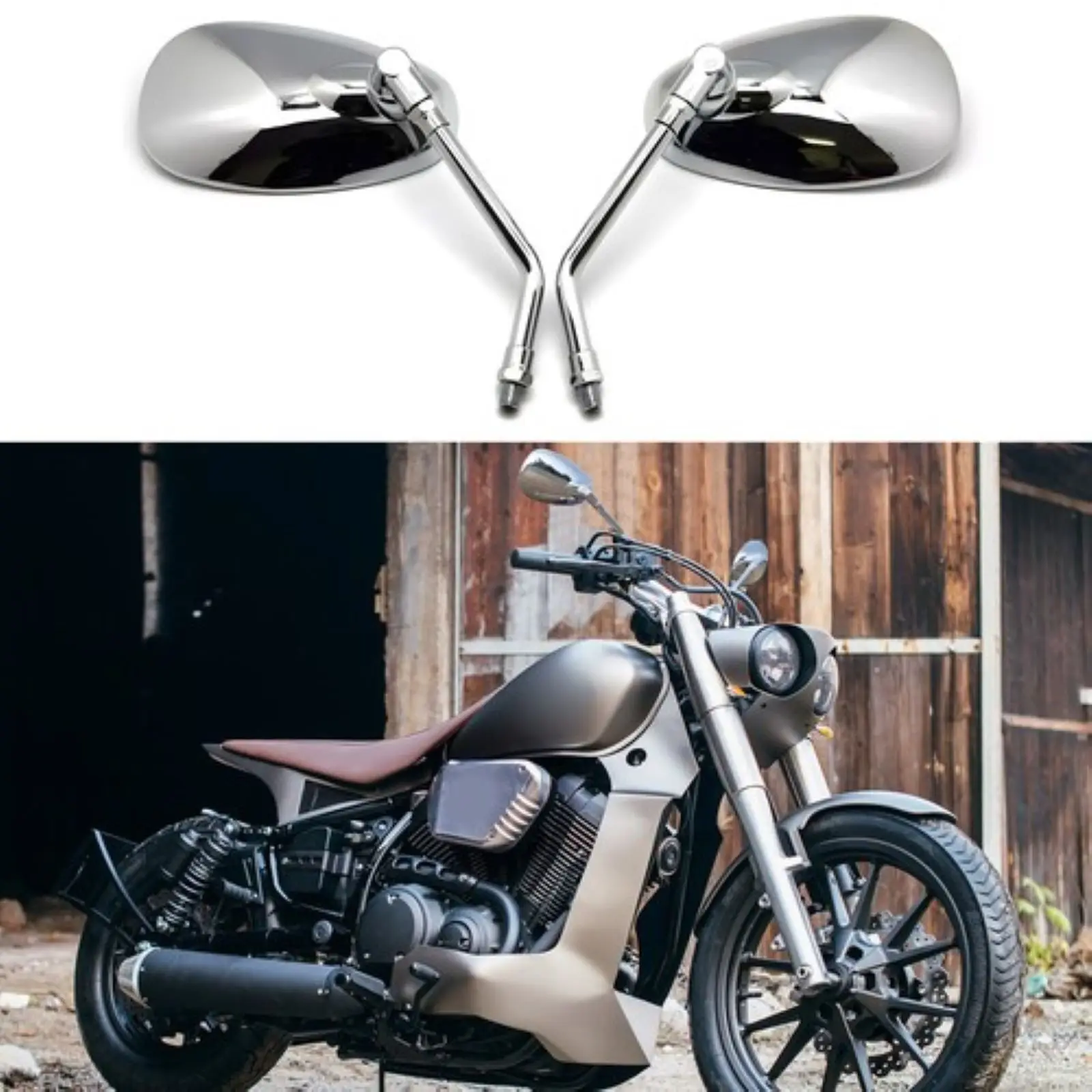 

2 шт. хромированные боковые зеркала заднего вида для мотоцикла Yamaha Star Bolt XV950 V-Star 1100