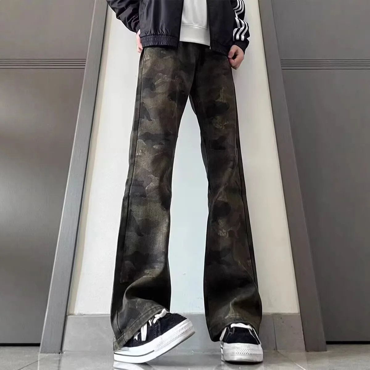 American High Street Camouflage Jeans Men's Spring And Summer New Trend Versatile Teenagers Casual Thin Pants
