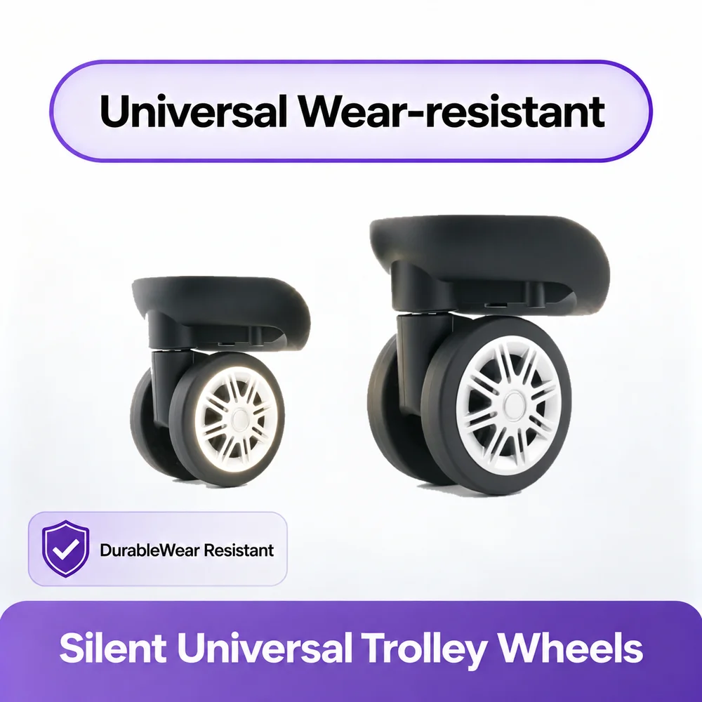 Universal Luggage Wheels for Diplomat TC-686 360° Silent Swivel Caster Suitcase Replacement Parts Trolley Case Repair Accessorie
