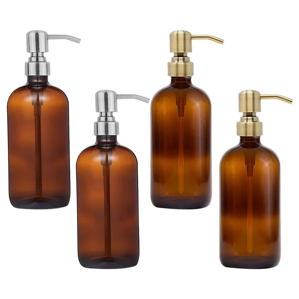 4-set-di-flaconi-per-oli-essenziali-con-erogatore-a-pompa-riutilizzabili-da-500-ml-in-vetro-marrone-adatti-per-lozioni-saponi-shampoo-da-usare-in-viaggio-in-casa-in-bagno-e-in-cucina