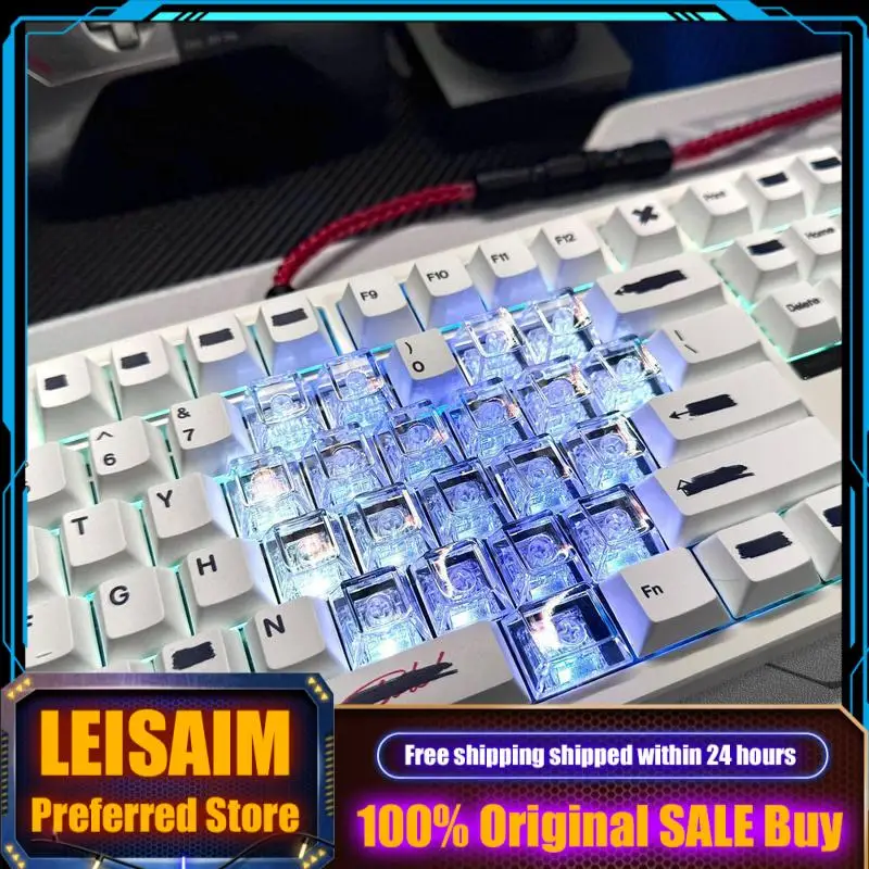 

Love Transparent Keycaps DIY Original Factory Height PC Material Mechanical Keyboard Collection Gifts Customized Keycaps