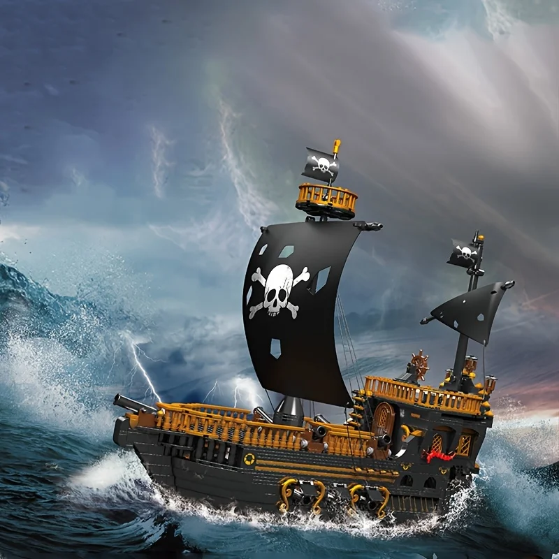 GULL Seagull Pirate Ship Puzzle Assembly Model Building Blocks Boy Birthday and Holiday Gift Collection