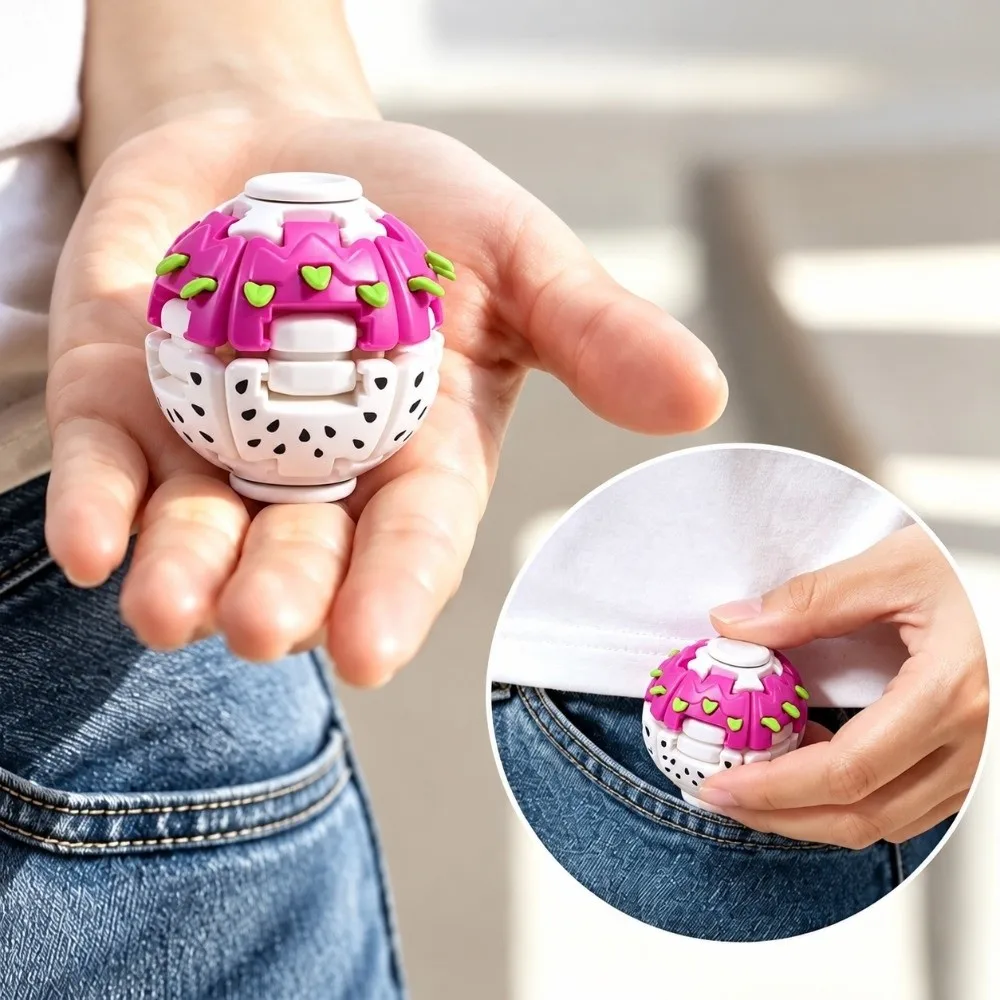 Creative Fruit Shape 3D Printed Ball Antistress Stress Relief Press Rotate Ball Desk Ornament Party Gift Fidgets Ball Birthday