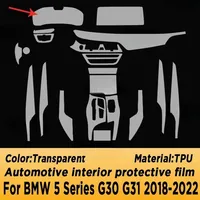 Car Center Console Media Dashboard Navigation TPU Anti-scratch Transparent Protector Film For BMW 5 Series G30 G31 2018-2022