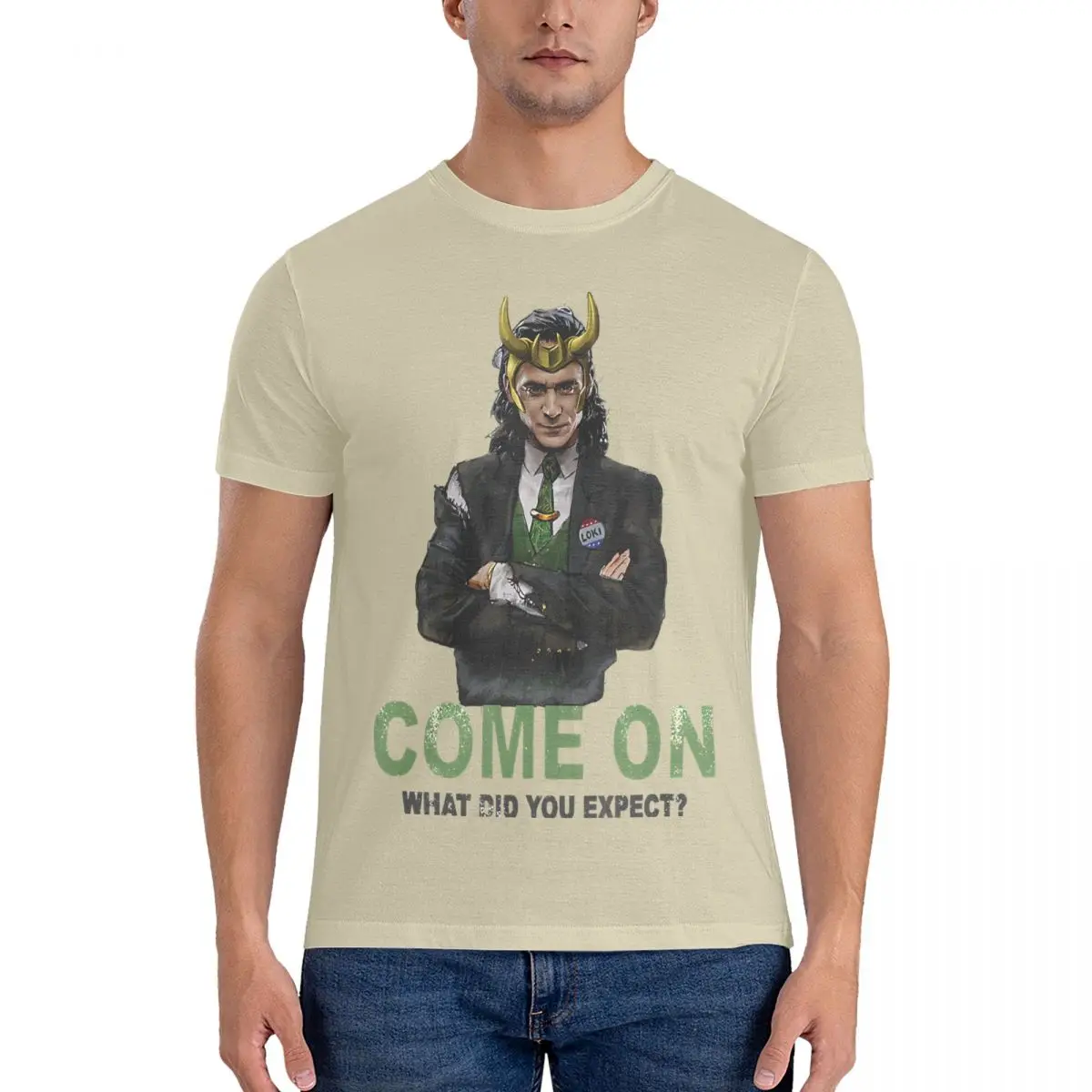 Men T Shirts Vintage President Come On What Did You Short Sleeve Tee Shirt Expect Crewneck 100% Cotton Marvel Comics Disney Loki