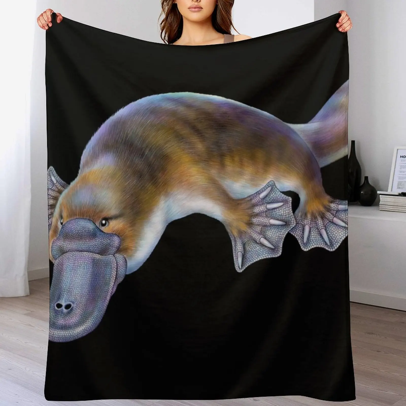 

Platypus Throw Blanket Luxurious Soft Fuzzy Blanket for Sofa Bed