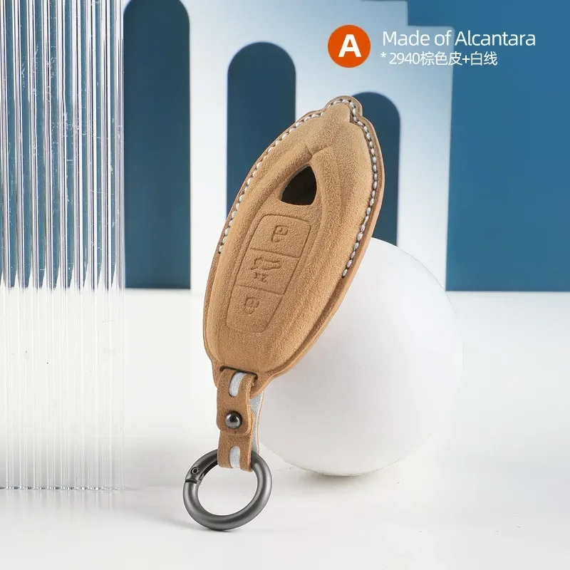 

For Lamborghini Urus (2021/2023) and Revuelto - Premium Suede Leather Key Cover Keychain Key Case