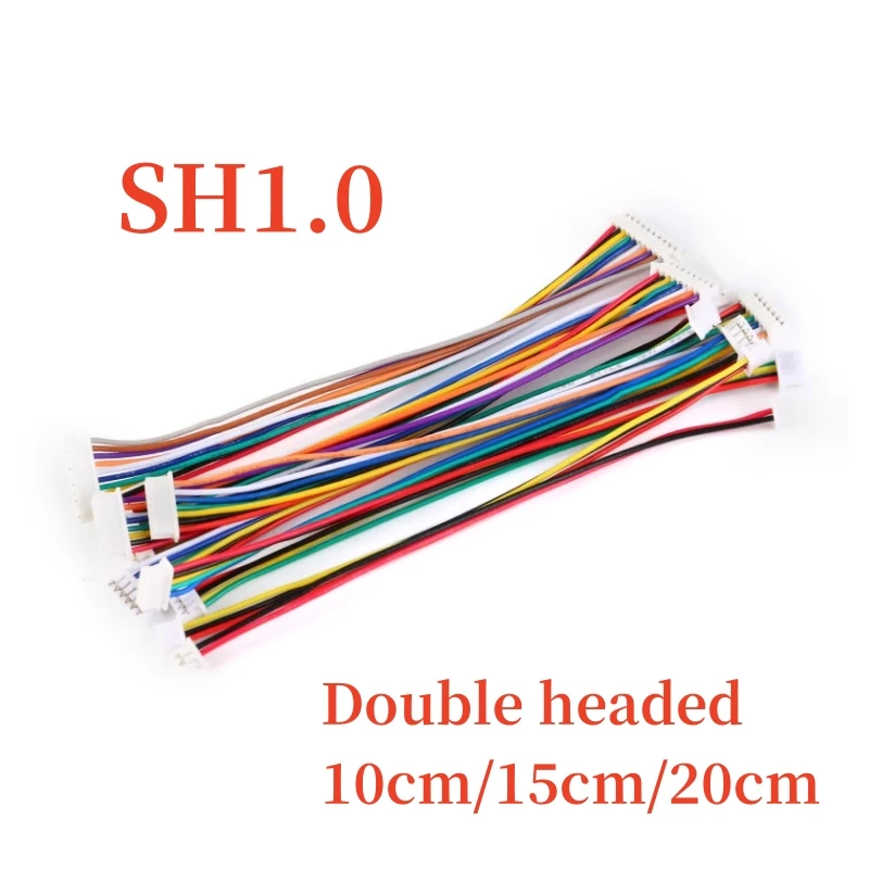 10PCS SH 1.0 SH1.0 Wire Cable 2/3/4/5/6/7/8/9/10Pin Electronic Line Double Connect Terminal Plug 100MM/150MM/200MM 28AWG