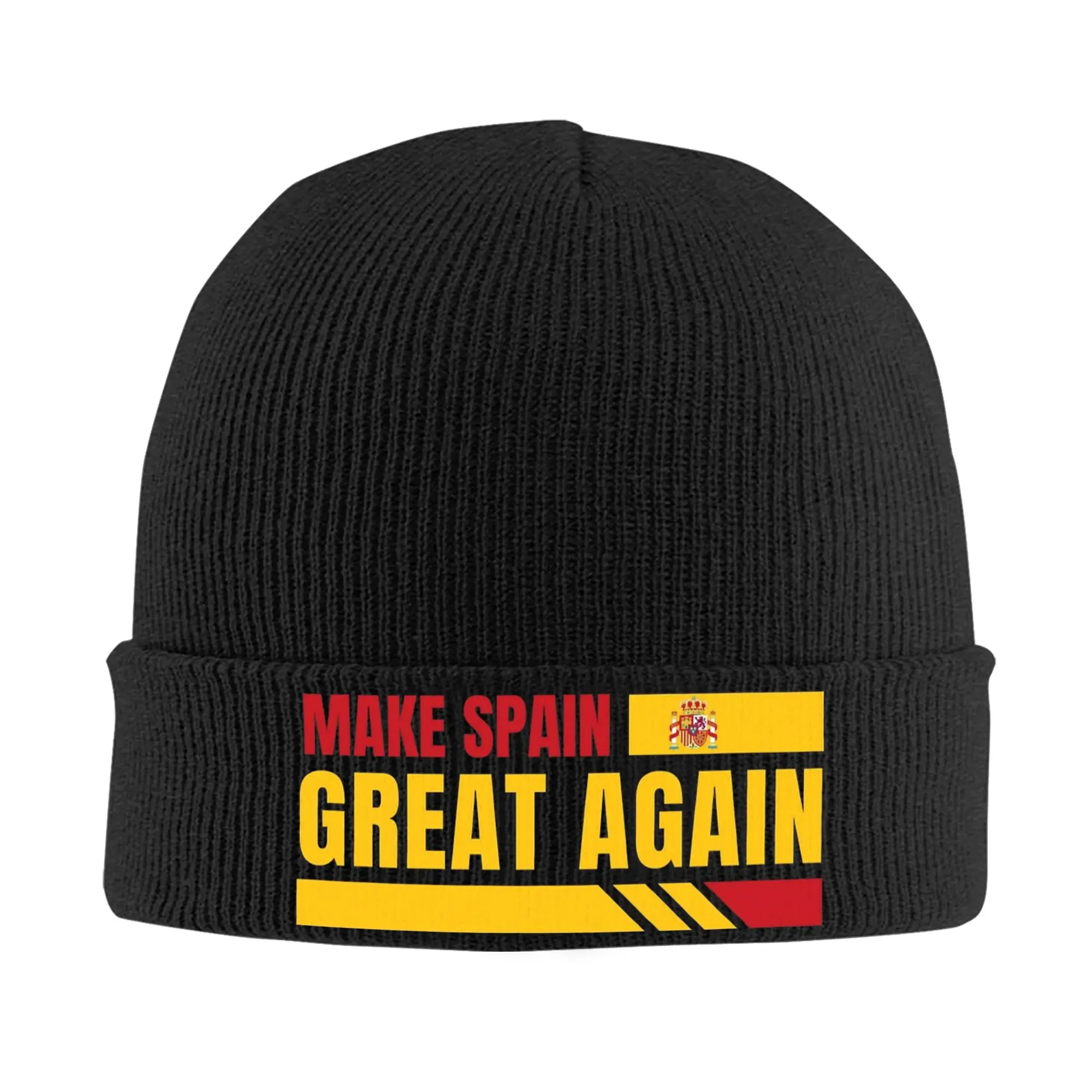 Make Spain Great Again Knitted Caps for Women Men Beanies Winter Hat  Casual Cap