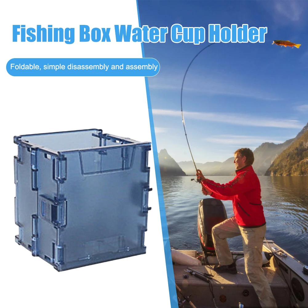 Fishing Barrel Bottle Holder Easy Installation Fishing Box Bottle Holder Durable Lightweight Multifunctional Outdoor Accessories