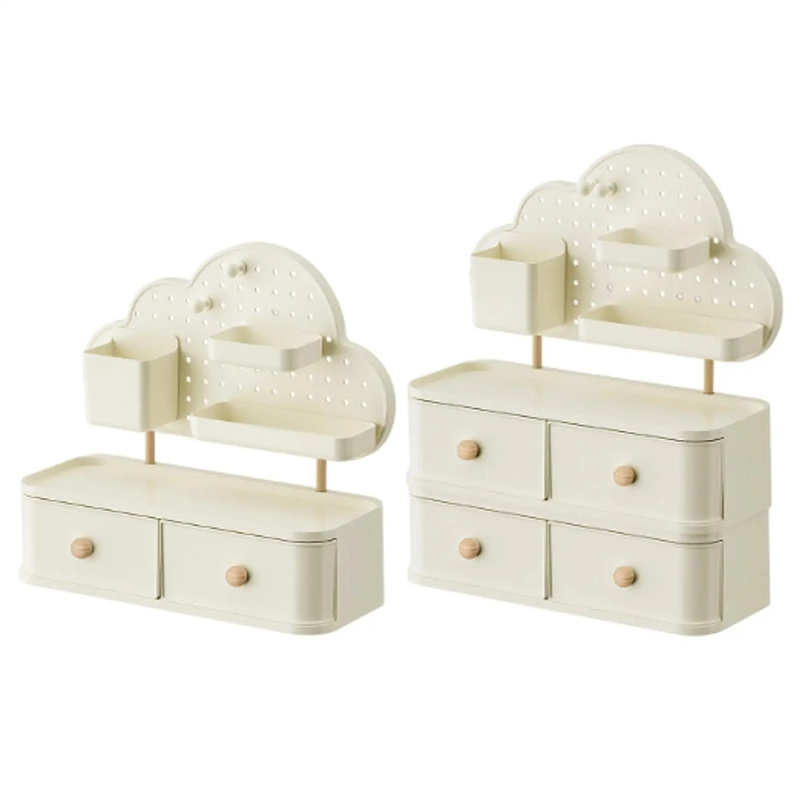 

Desk Organizer with Drawer Makeup Organizer for Vanity Table Bedroom School