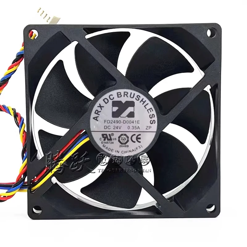 

HJY 1PCS ARX FD2490-D0041E DC24V 0.35A 4-wire 9225 9cm cooling fan