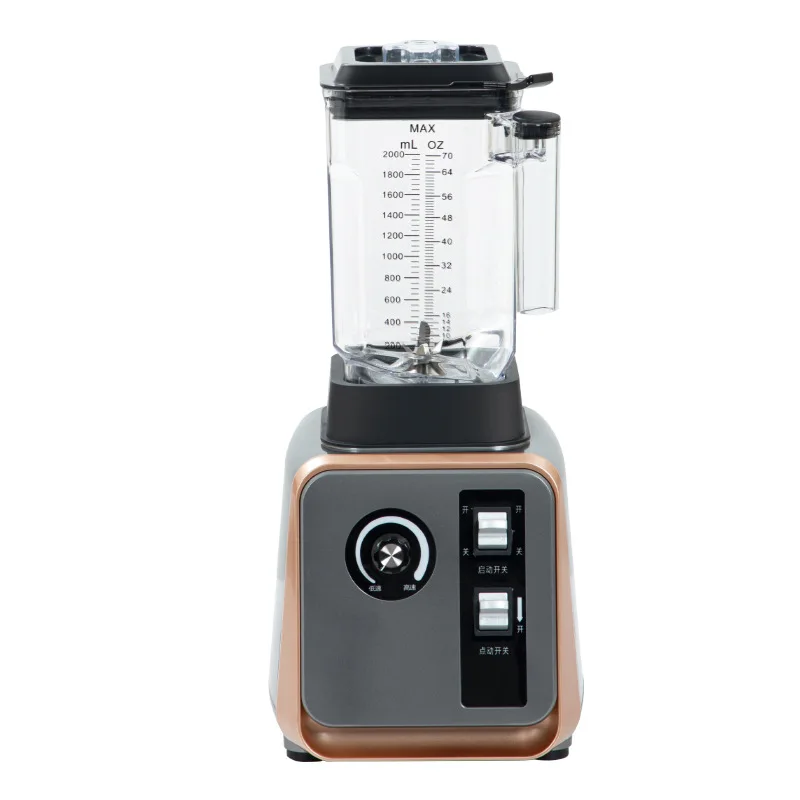Commercial Ice Crusher Smoothie Machine Electric Ice Shaver Blender For Milk Tea Shop Touch Screen 2 Speed